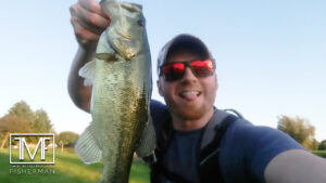 Bass Fishing with Flukes: Two Nice Largemouth in the Early Evening
