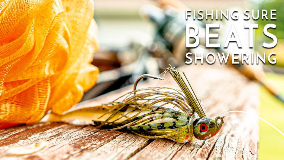 Fishing for Bass Sure Beats Showering