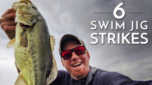 6 Swim Jig Strikes! / Get Better at Swim Jig Fishing