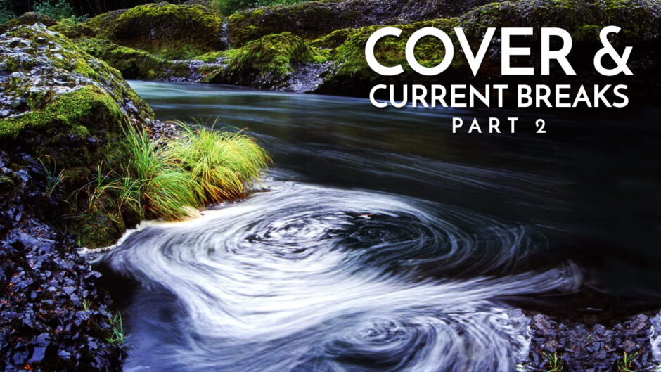 Cover and Current Breaks that form Eddies in Rivers and Streams