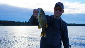 Smallmouth Bass Under a Float in Wisconsin #short