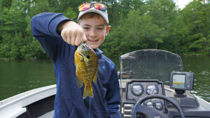 Huge Bluegill Pees in our Boat #short