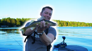 Minocqua Wisconsin Leech Walleye Fishing #short