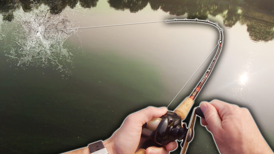 TMF Short #19 Largemouth Bass Fishing a Mann's 1-Minus under Algae Bloom