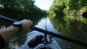 Illinois Creek Fishing Riffles Rocks Tree Stream Water
