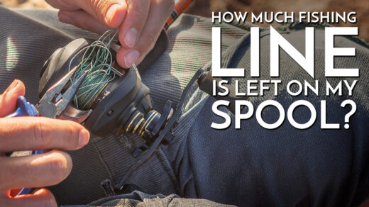 how much fishing line is left on the spool