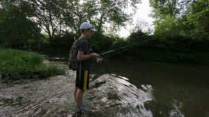 liam creek fishing wading sunrise smallmouth