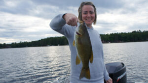 Wisconsin Bass Fishing Manitowish Chain Minocqua Base Box Smallmouth Jen