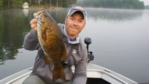 Wisconsin Bass Fishing Manitowish Chain Minocqua Base Box Smallmouth AJ Boat