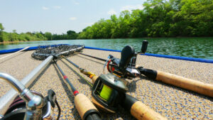 Illinois Jon Boat Bass Fishing Post Spawn Clear Pit Lake