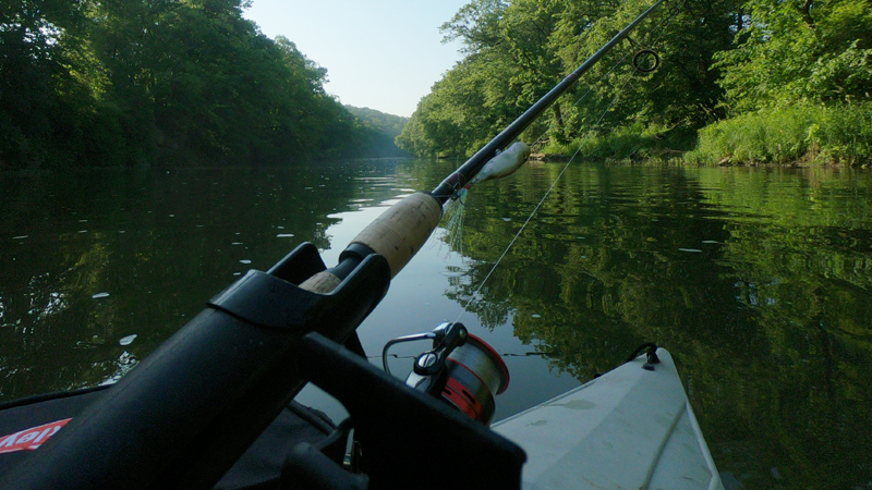 Illinois Creek Fishing Kayak Sunrise Morning Calm Water