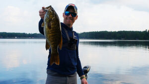 AJ Hauser Smallmouth Bass Wisconsin Minocqua Manitowish Chain o' Lakes jig leech