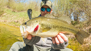 Illinois Largemouth Bass Fishing Pit TRD Weightless Texas Tx Rig Kayak