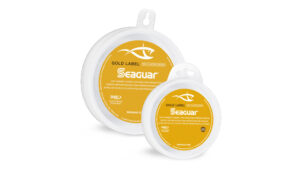 seaguar fluoro fluorocarbon leader line gold label