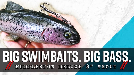 Huddleston Deluxe 8 Inch Rainbow Trout Big Swimbait