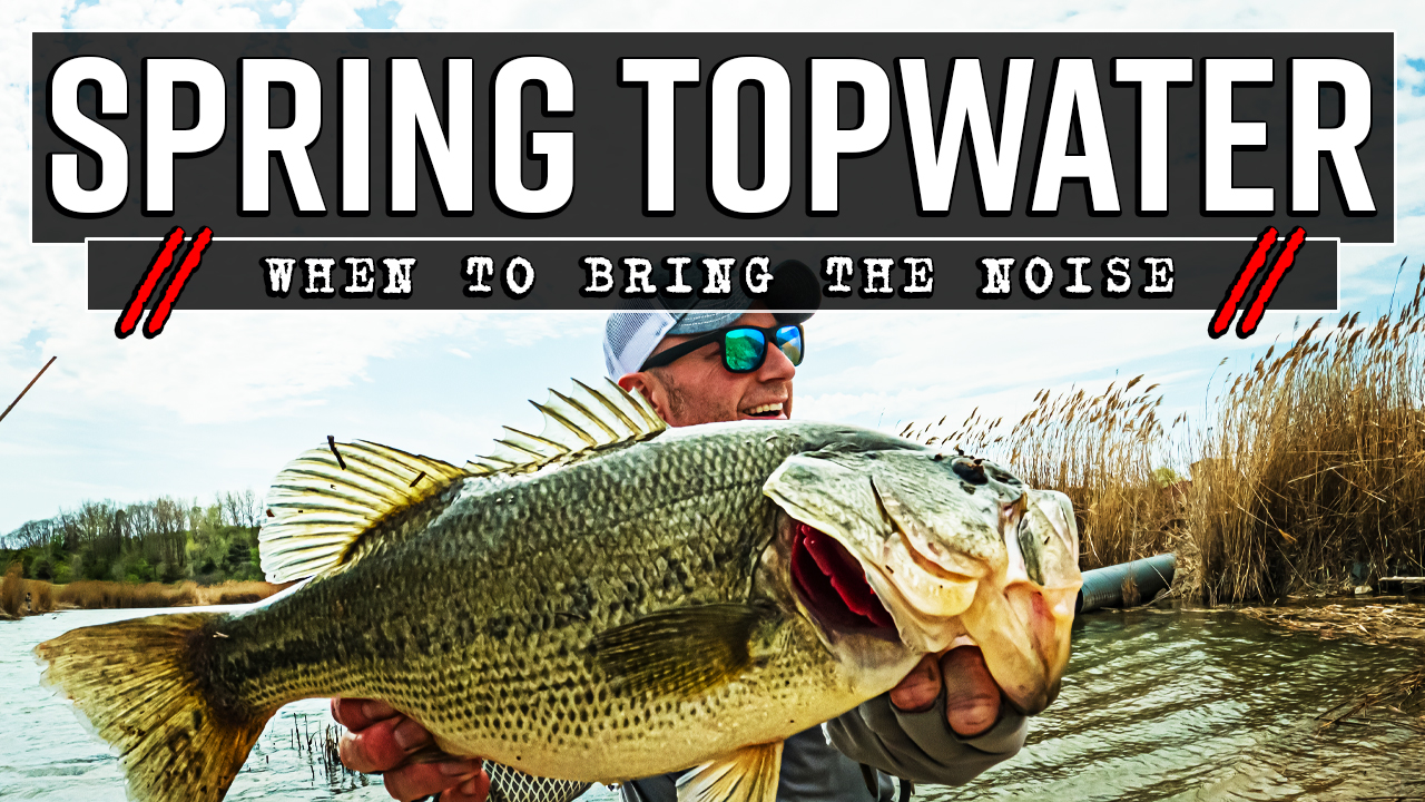YouTube Thumbnail Spring Topwater Footer Bass Fishing Video