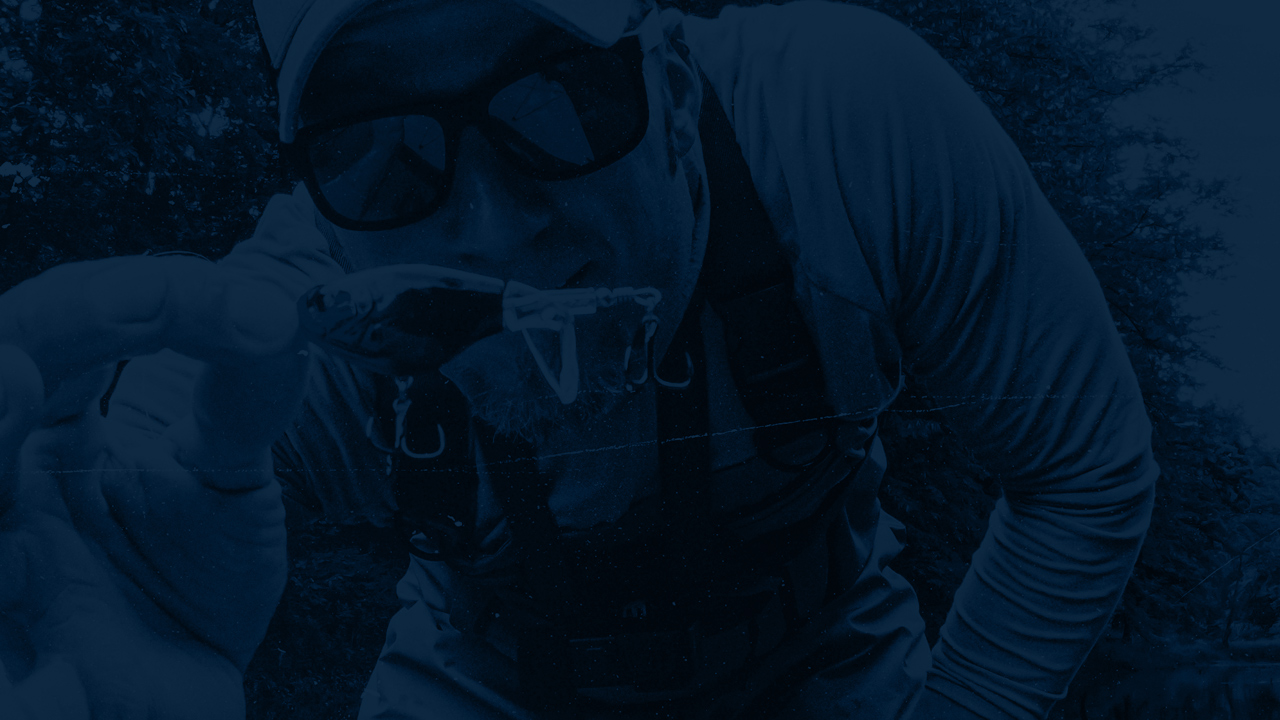 Callout Section The Minimalist Fisherman Midwest Bass Fishing Blue Banner Background Migration