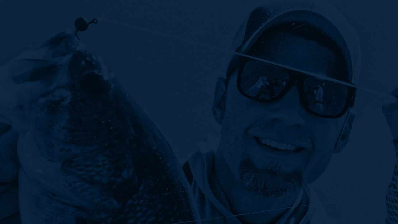 Callout Section The Minimalist Fisherman Midwest Bass Fishing Blue Banner Background Migration