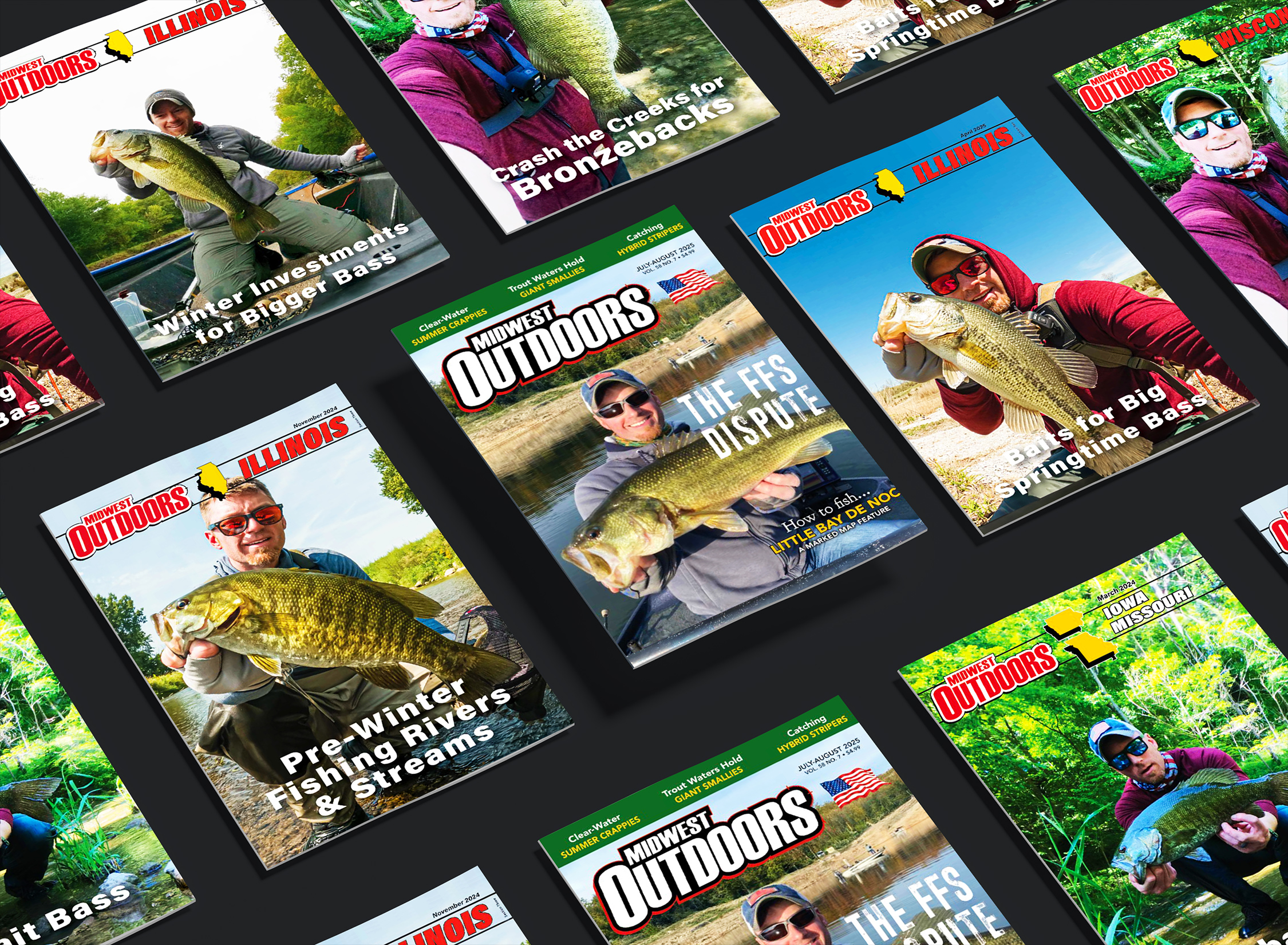 AJ Hauser Midwest Outdoors Fishing Minimalist Fisherman Bass