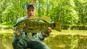 AJ Hauser Midwest Outdoors Illinois Fishing Fisherman Smallmouth Bass Spin Nuts SpinNuts Creek Wading