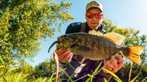 AJ Hauser Midwest Outdoors Illinois Fishing Fisherman Smallmouth Bass River Fishing Wading