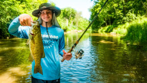 AJ Hauser Midwest Outdoors Illinois Fishing Fisherman Smallmouth Kids Fishing Kaden